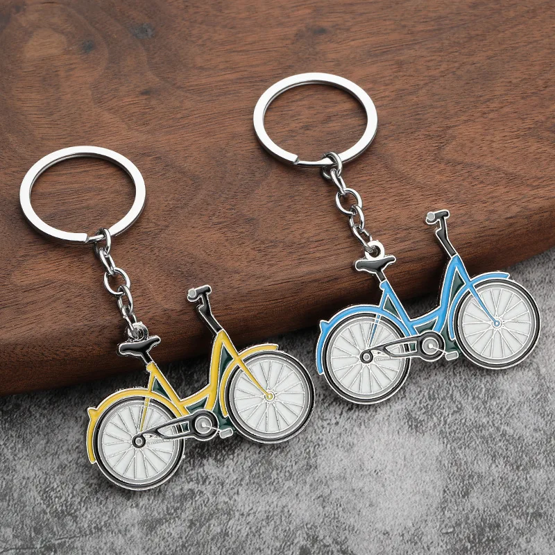 1PC Fashionable and Elegant DIY Keychain, Personalized Design Bicycle Keychain, Suitable for Women's Car Key Luggage Decoration and Gift Giving