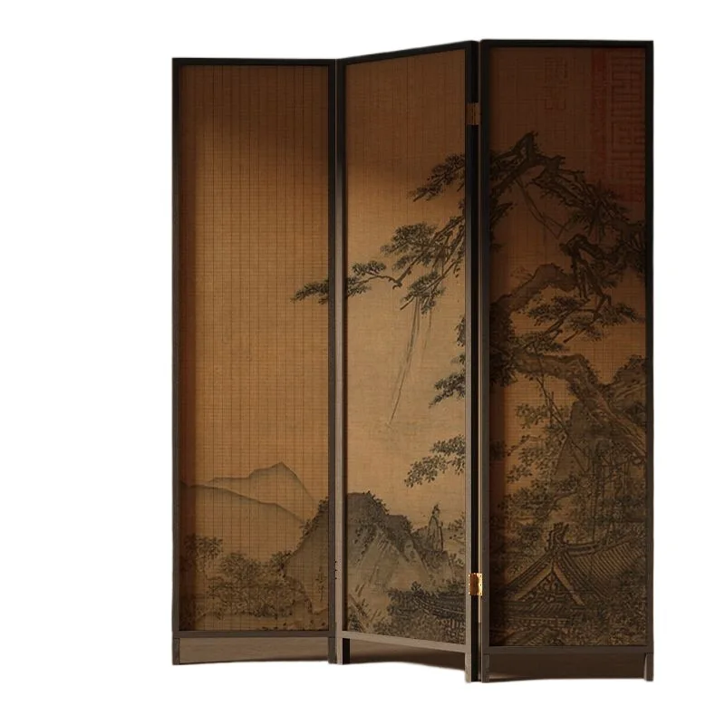 New Chinese screen antique partition living room block dining room Song Dynasty aesthetic background Chinese style