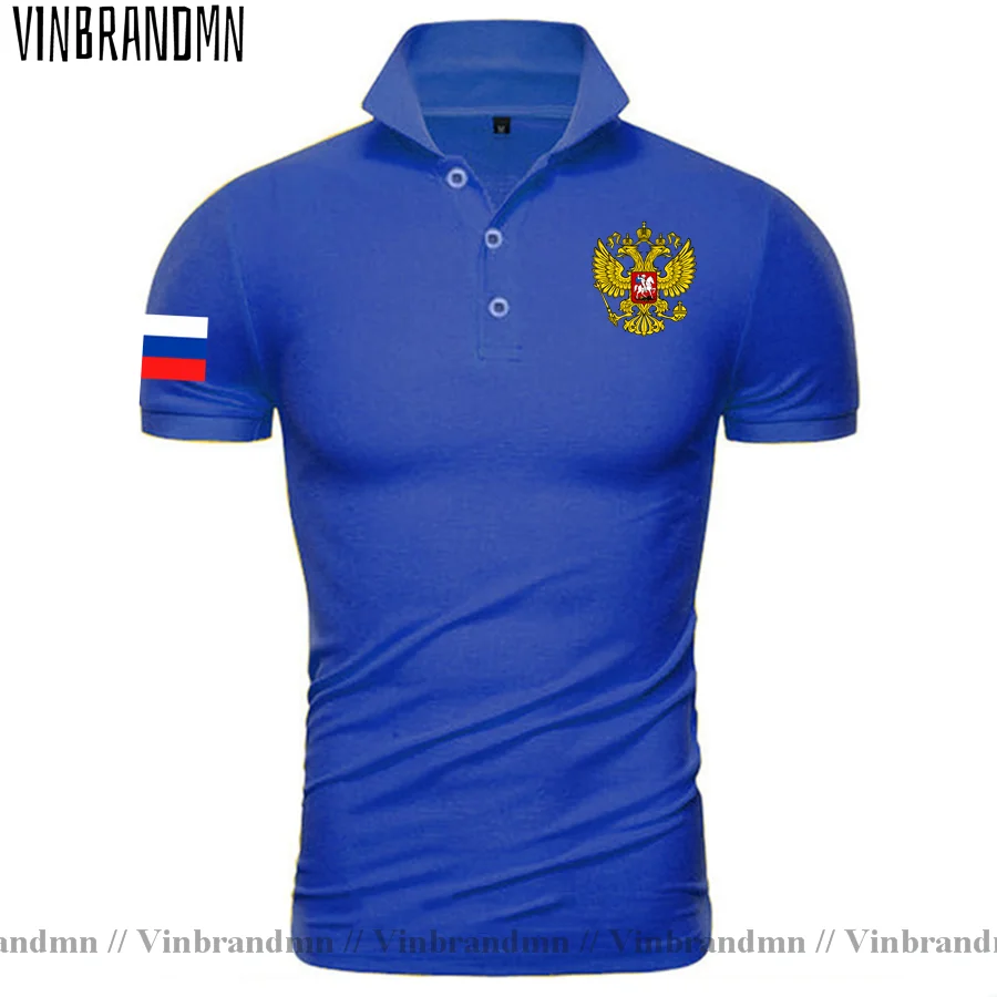 RU Coat of Arms Polo Shirt Russia Eagle Soccer Football Custom Family Party Pride Shirt Russian Empire Double Eagles Polo Shirts