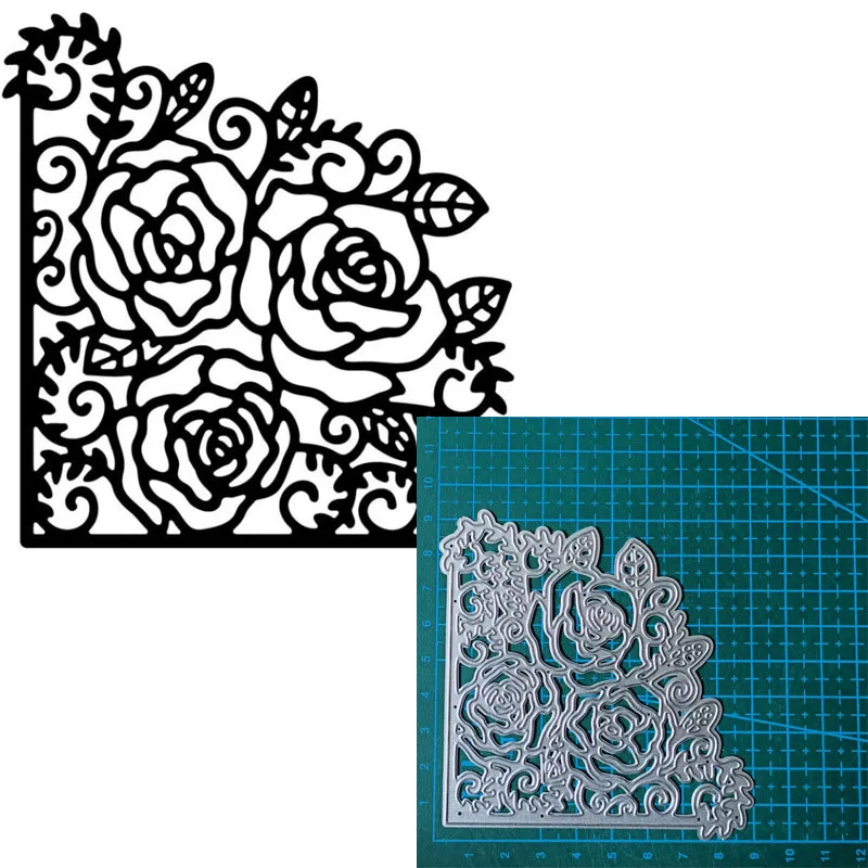Flowers trees Roses metal cutting dies Scrapbooking decoration paper craft knife mould blade punch template Embossing stencils
