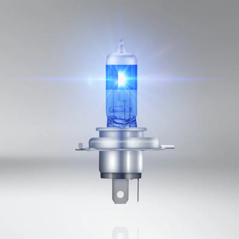 OSRAM H4 9003 62193CBA Cool Blue Advance Mega White Halogen Bulb 12V 60/55W 5000K Hi/Lo Beam 50% More Light Car Headlight 1 Pair