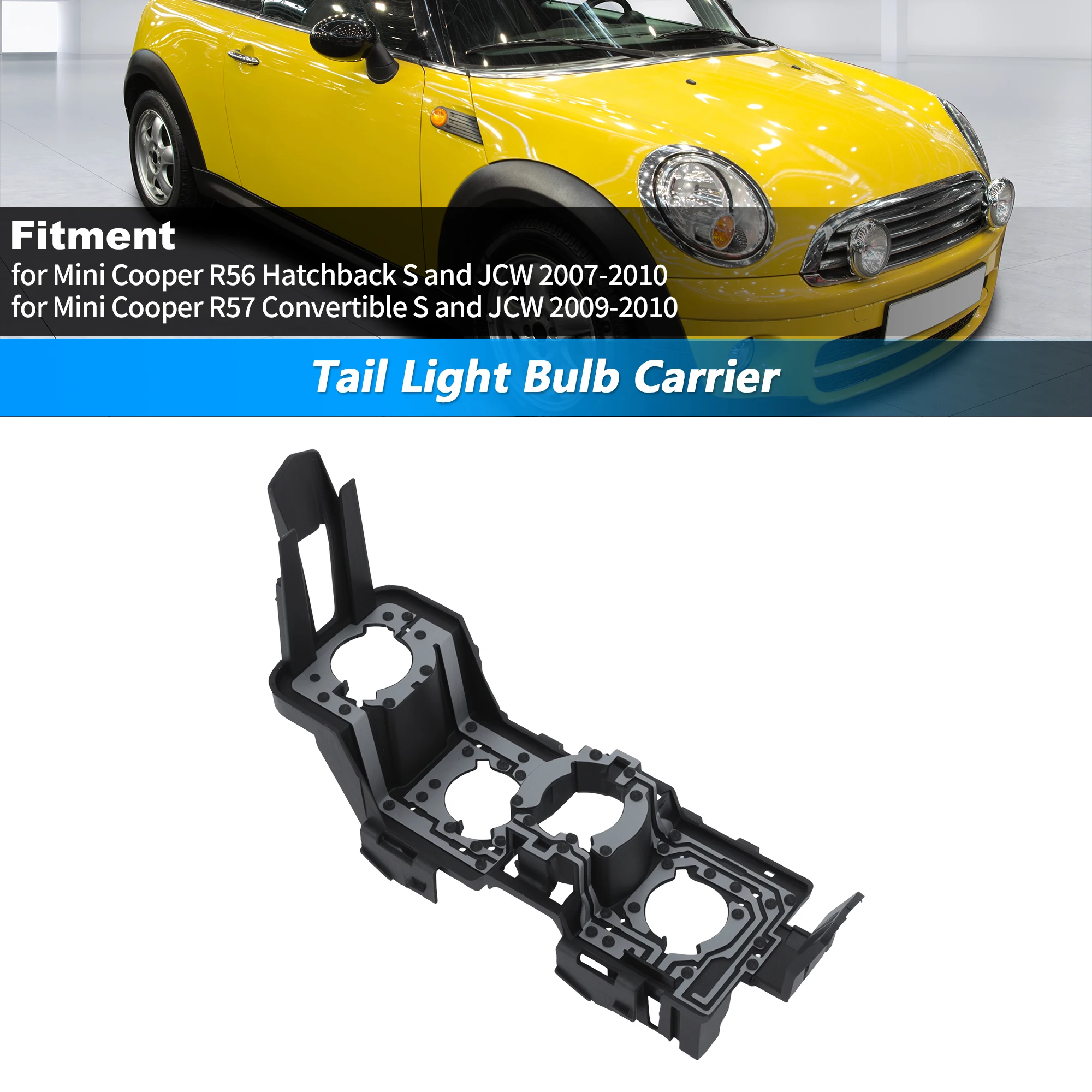 UXCELL 63212756179 Tail Light Bulb Carrier for Mini Cooper Hatchback R56 R57 2007-2010