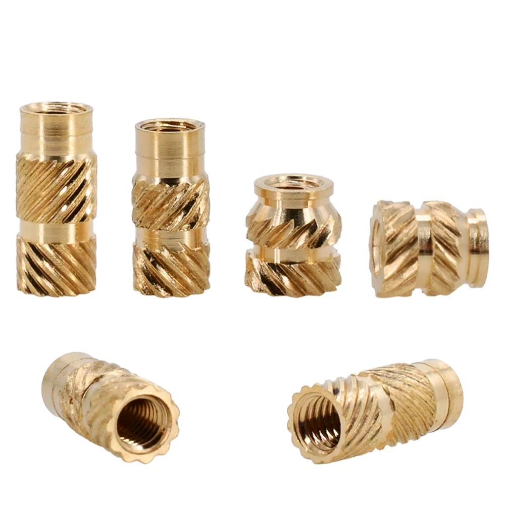 1000 Stück M3 Messing-Einsatzmuttern für den 3D-Druck, Einsteckmutter, Heizungseinsetzen, Kupfer, metrisches Gewinde, Heißschmelz-Rändel-Einspritzmuttern – Detail 3
