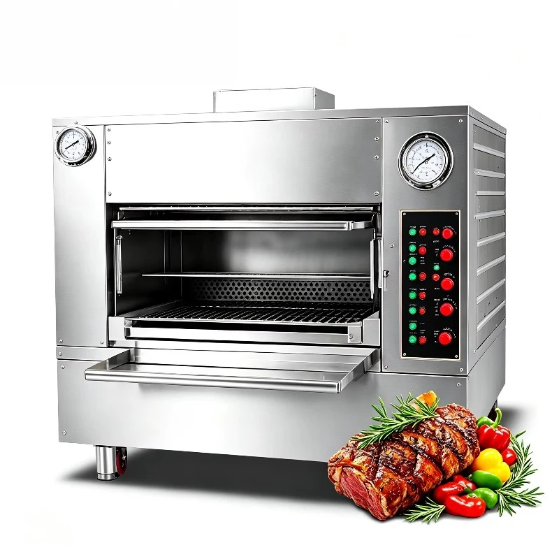 Electric Heating Commercial Cooking Equipment Food Grade Coating Electric Grill