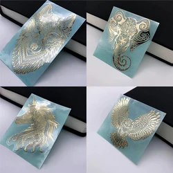 Wolf head owl pattern metal sticker Elk Elephant Unicorn mobile phone computer DIY decorative sticker car transfer sticker