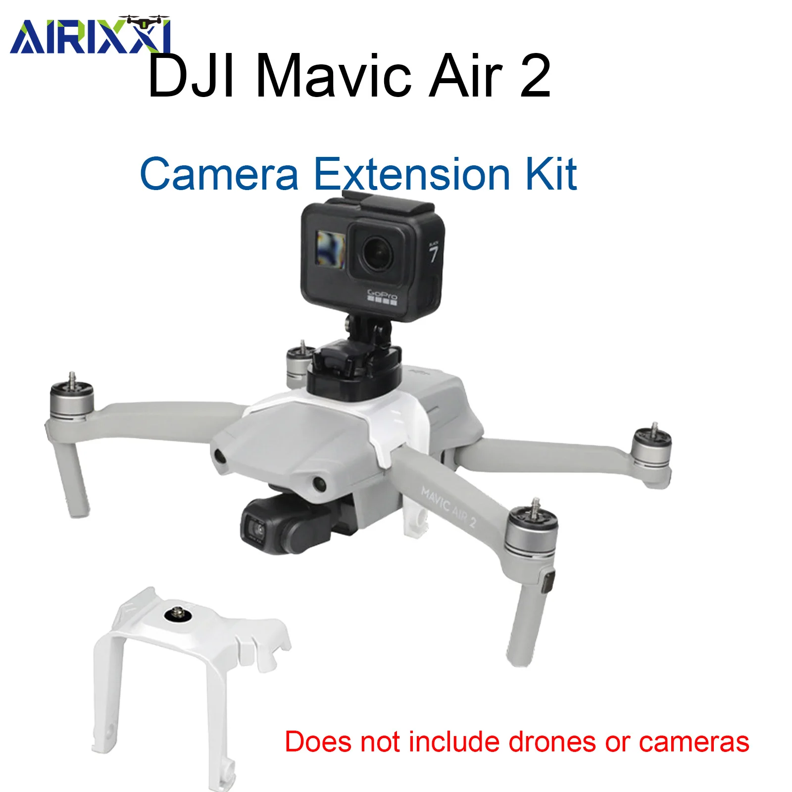 

Mavic Air 2, крепление-расширитель для камеры, винтовой интерфейс 1/4 дюйма, ABS + ПК, многофункциональный расширительный кронштейн для освещения экшн-камер