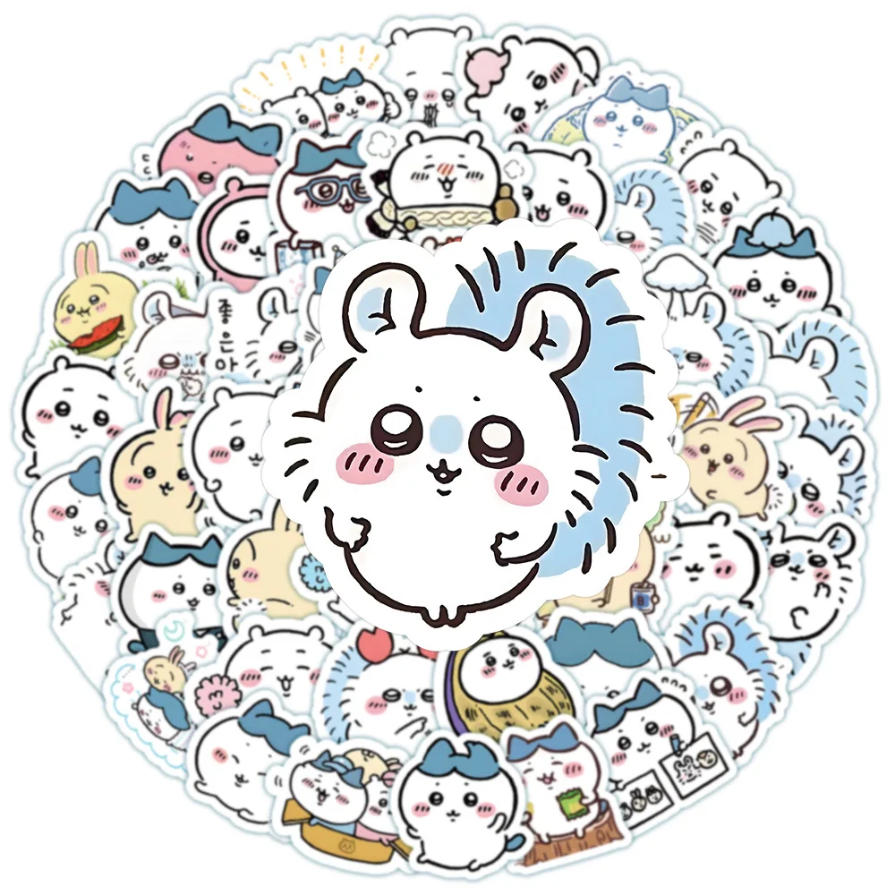 100pcs Cute Chiikawa Cartoon Stickers Notebook Suitcase Laptop Water Bottle Sticker Decoration