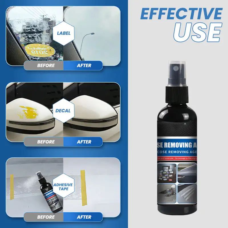 All Purpose adhesive glue remover Sticky Residue Remover Spray Auto Car Sticker Car Glass Label Cleaner Adhesive Glue Spray