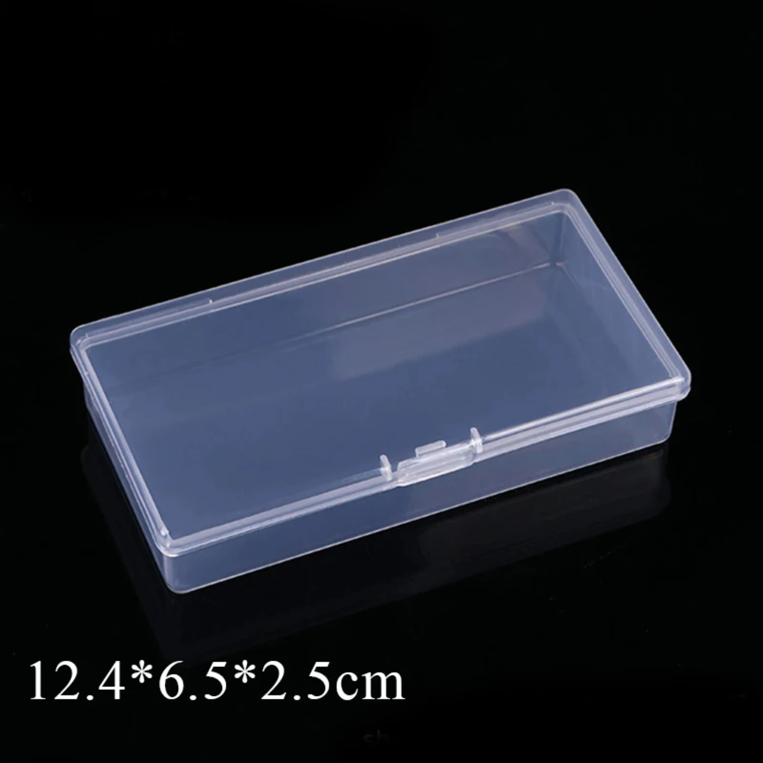 Transparent Portable Plastic Jewelry Organizer and Sample Box for Small Tools and Nail Enhancements, Lightweight Mobile Phone Re