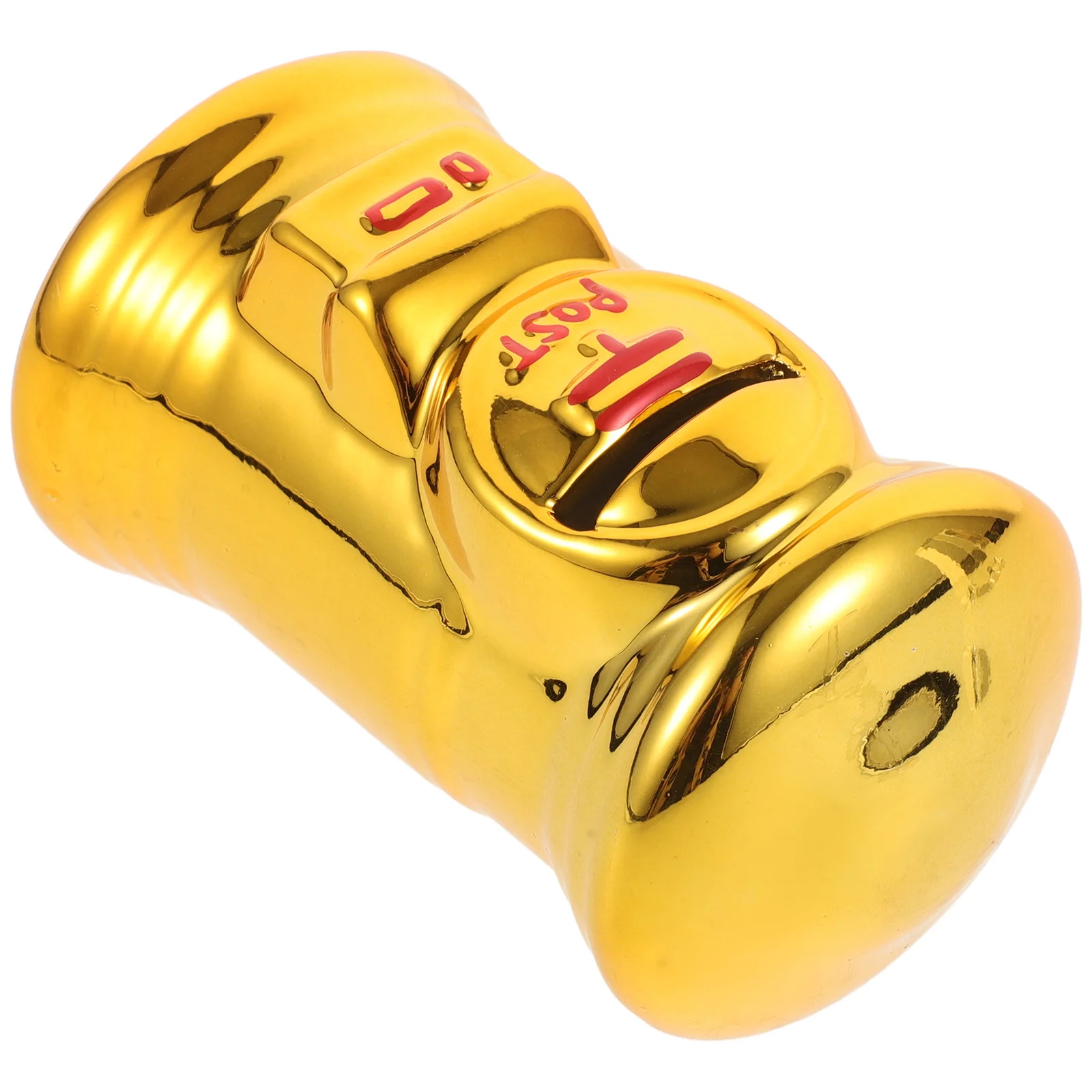 جرة عملات معدنية من السيراميك لصندوق البريد الذهبي على شكل خنزير لسطح المكتب، صندوق تخزين الأموال المزخرف، هدية المهرجانات، دراسة المكتب المنزلي للبالغين