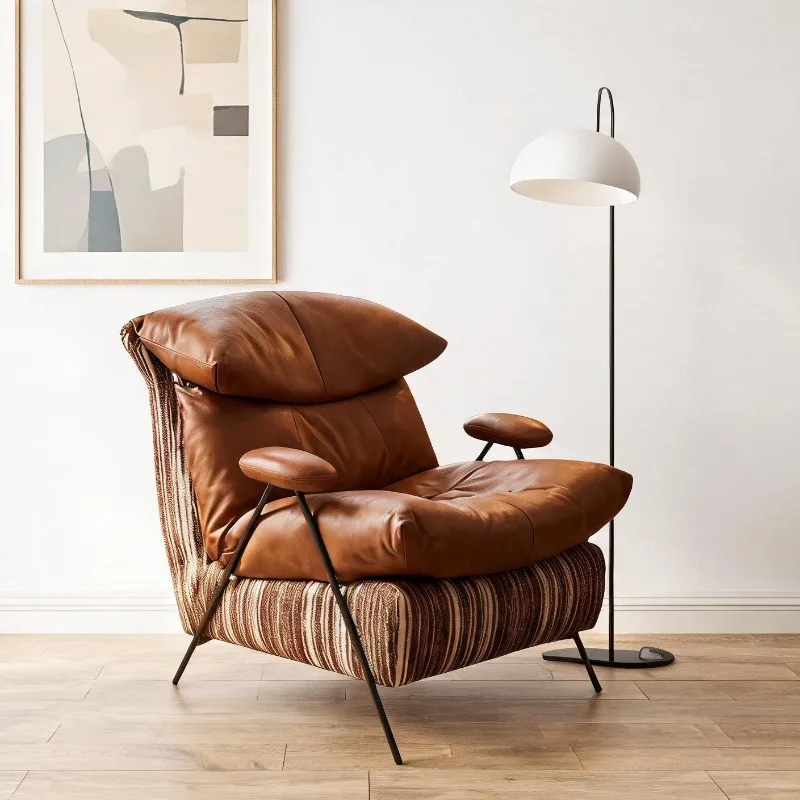 Single sofa chair living room bedroom study light luxury leisure chair