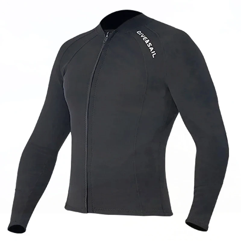 

Wetsuit Jacket 2mm Neoprene Pant for Men Long Sleeve Black For Kayak Skin Dive Surfing Suit Diving Gear