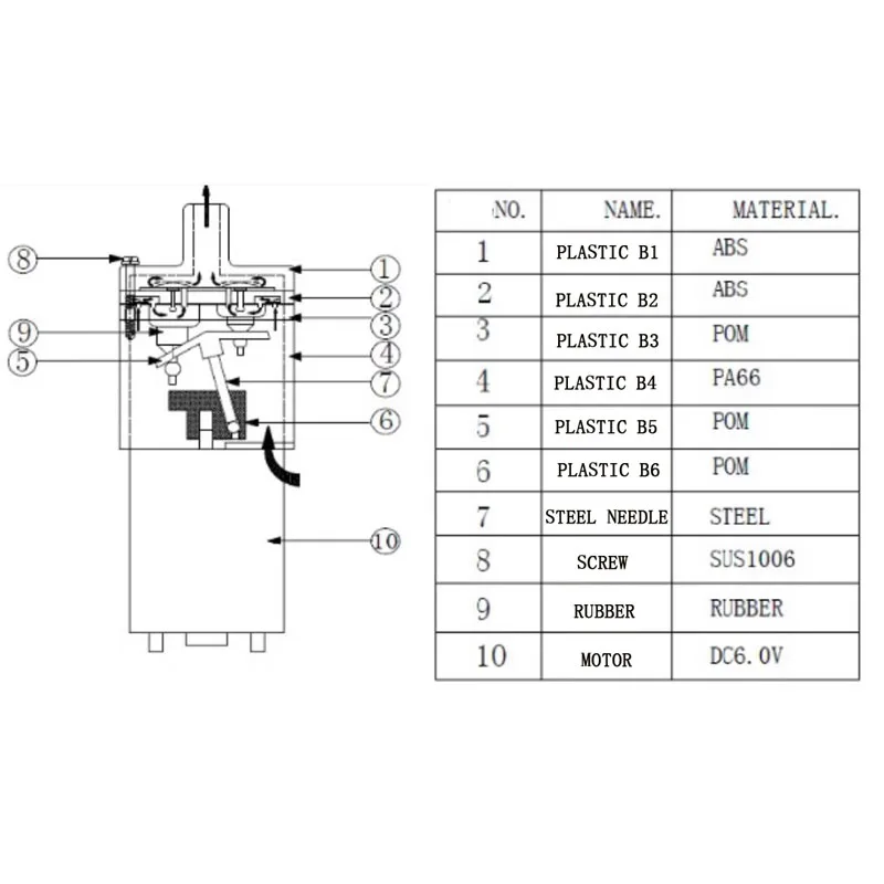 Portable Mini Diaphragm Vacuum Pump for Filtration Liquid Sampling Gas Collection Oil-Free Pressure Pump Microfiltration Pump