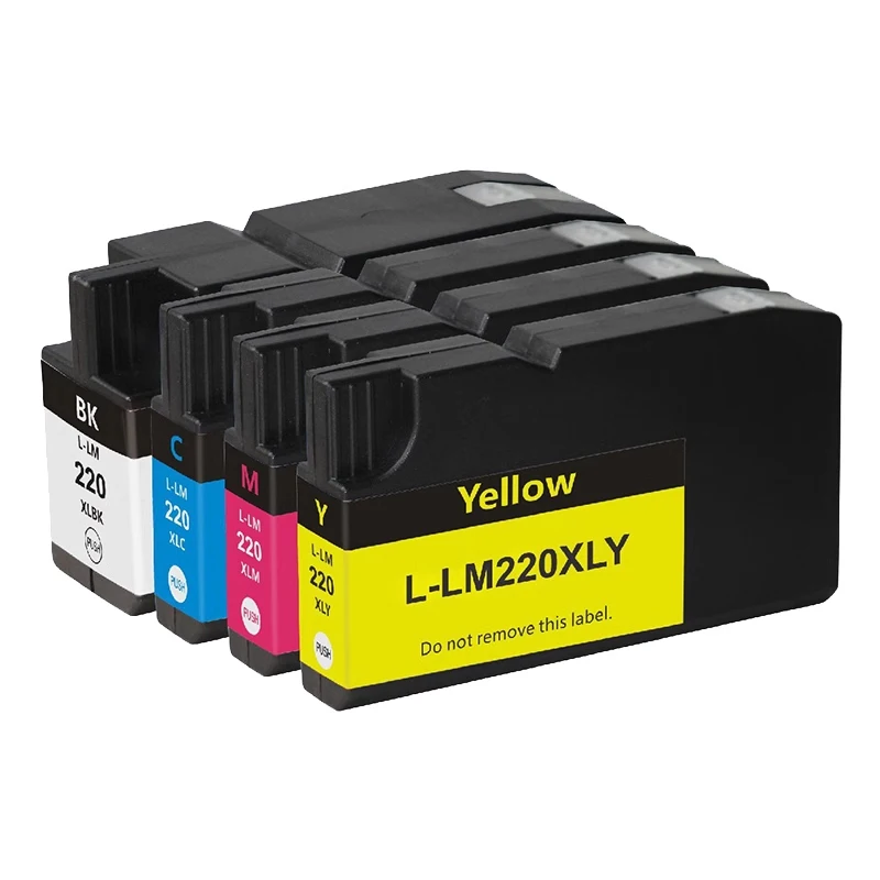 4color LM220 220XL LM220XL Premium Color Compatible Ink Cartridge for Lexmark OfficeEdge Pro 4000c 4000 5500 5500t Printer Ink