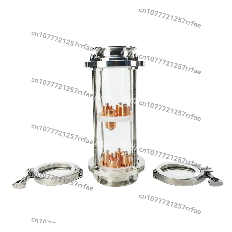

3"(76mm)OD91 Distillation Column with 2pcs Copper Bubble Plates for Distillation,2-Layer High Quality Glass Rectification Column