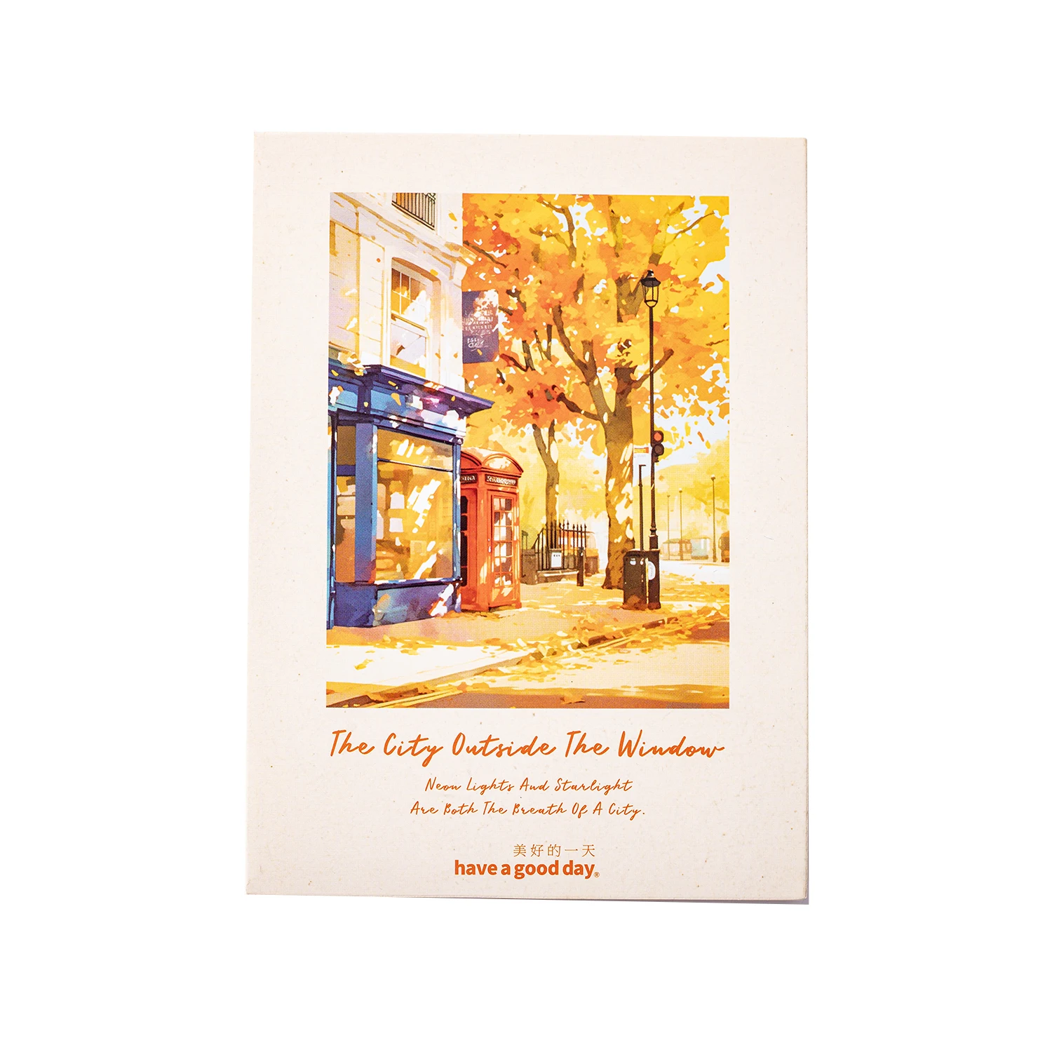 窓の外の街シリーズヴィンテージシーズンツリー風景素材紙クリエイティブDIYジャンクジャーナルコラージュ文具