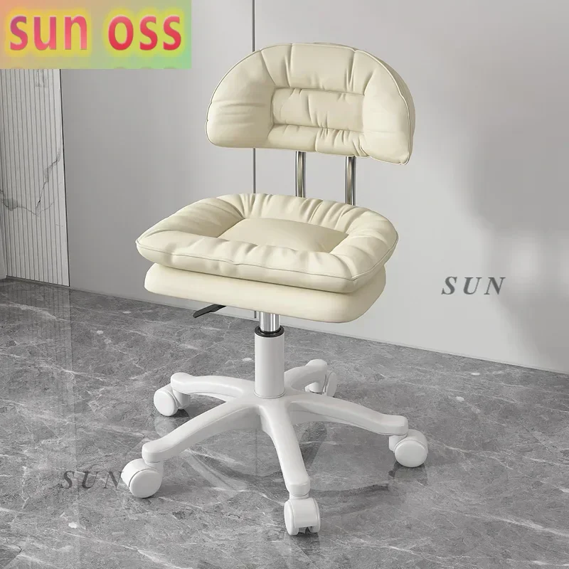 Makeup Beauty Barber Chair Salon Hair Salon Swivel Hairdressing Cosmetic Saddle Pedicure Recliner Silla De Barbero Furniture