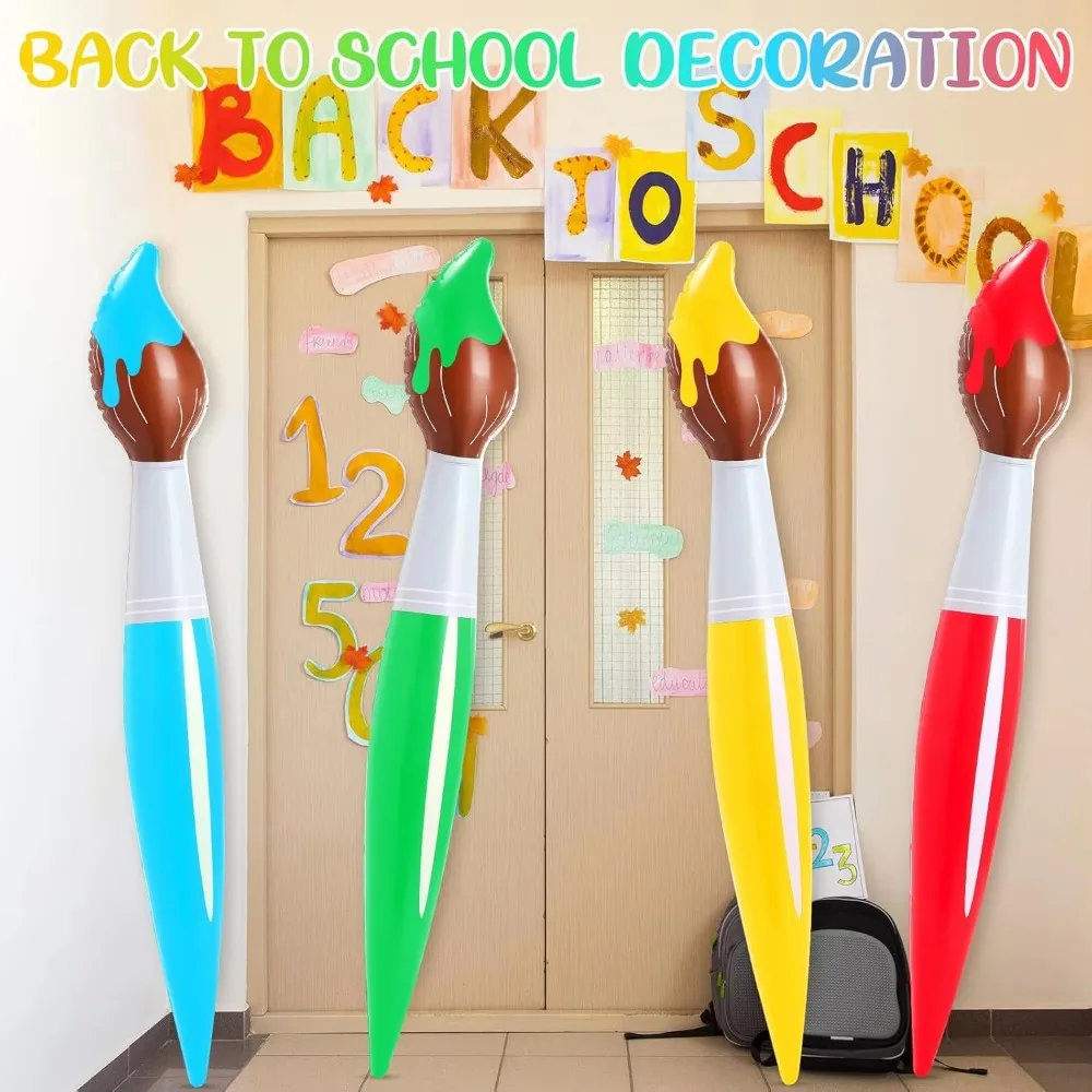 Giant Inflatable Paint Brush Balloon Large Blow up Art Paint Brushes for Back to School Graduation Party Decoration Classroom
