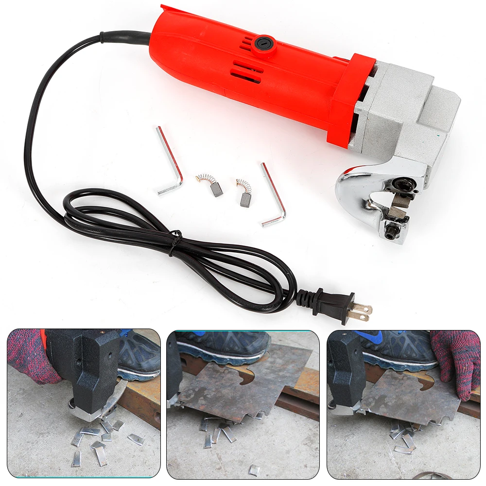 

110V Electric Sheet Metal Shear Tin Snips Cutter Nibbler hand-held Power Tool