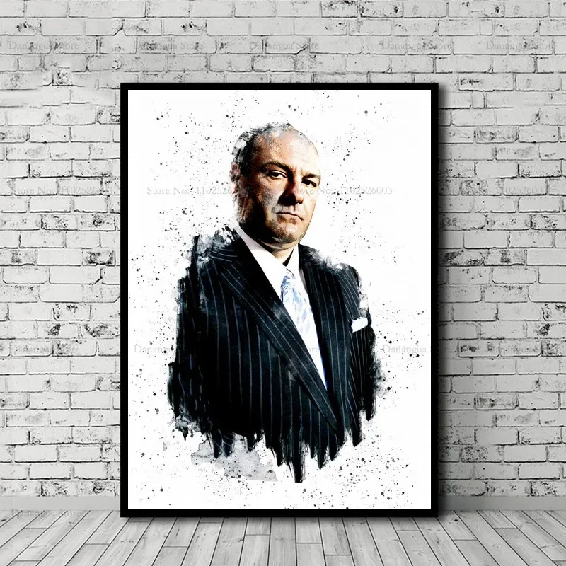 TV Movie Tony Soprano Gangster Classic Godfather Vintage Poster Prints Canvas Painting Wall Art Picture Living Room Home Decor