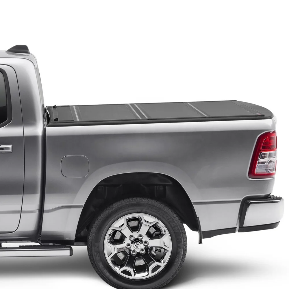 KSCPRO Low Pro Truck Bed Cover Hard Tri Fold Tonneau Cover For Dodge Ram 1500 09-19 5.7FT Bed