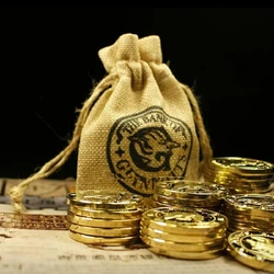 New Movie Harried Gringotts Commemorative Coins Badges Gold Spirit Money Bags Galleons Potters Toy Kid Creative Fashion Gifts