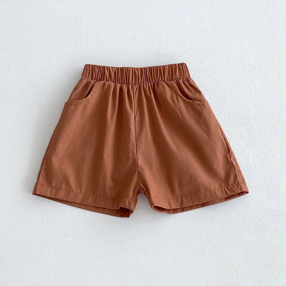 Vintage Baby Mädchen Jungen Shorts Sommer gemütliche Baumwolle atmungsaktiv 3 Taschen Design Kinder kurze Hosen Kinder kurze Baby Bloomers – Detail 8