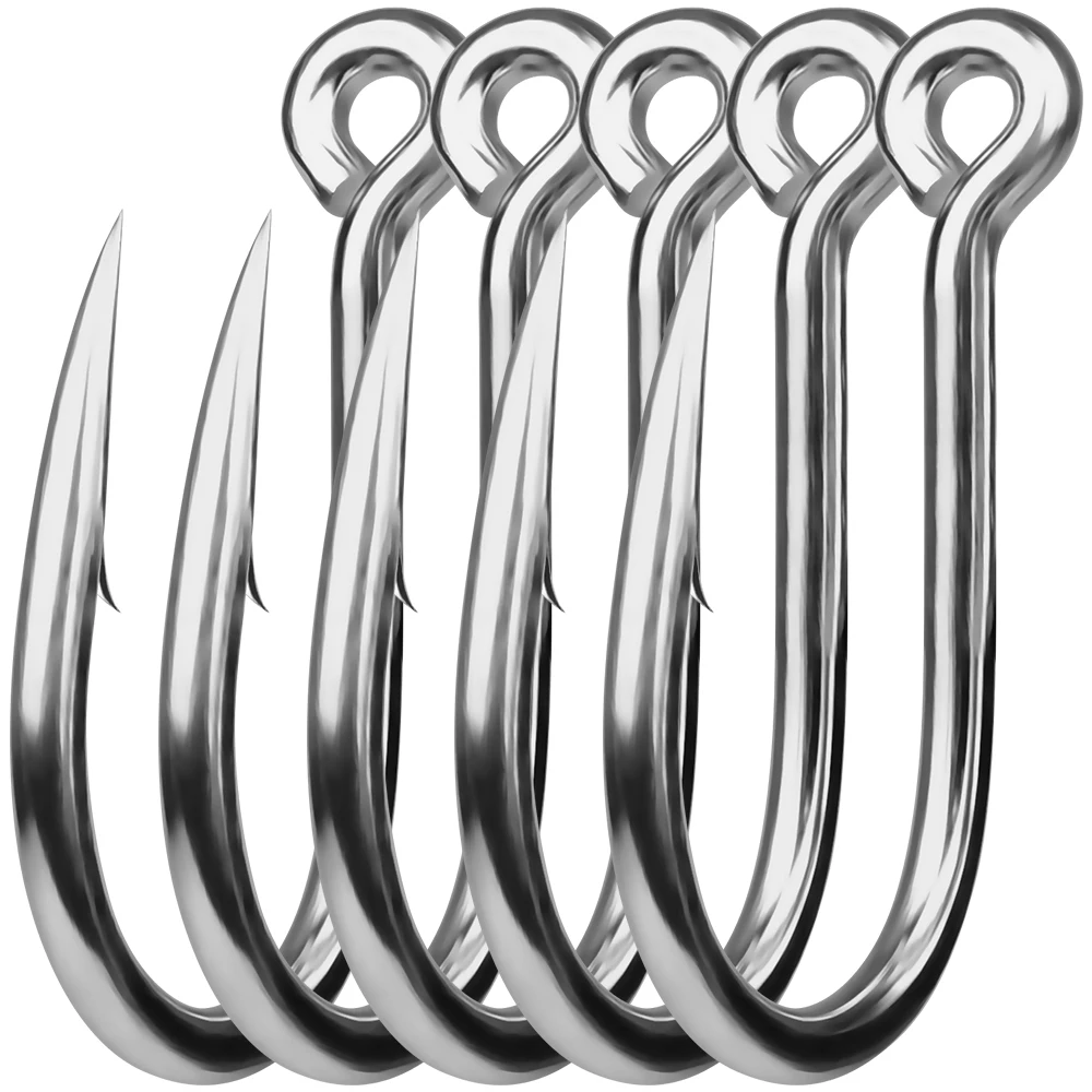 

PROBEROS 10pcs Fishing Hooks 3/0#-13/0# High Carbon Steel Barbed Carp or Bass with Fishing Hook Tackle