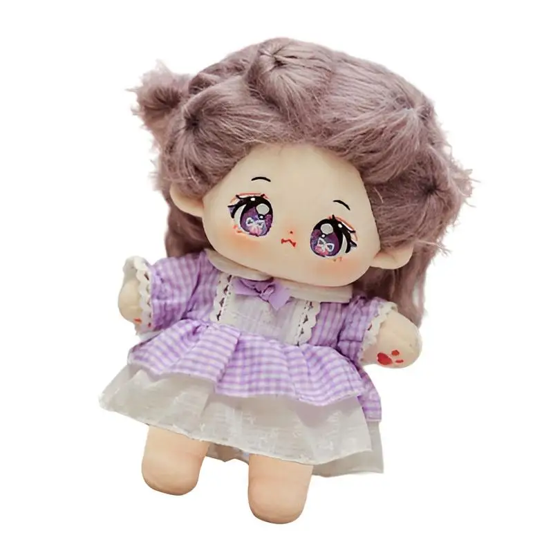 

Plush Doll Cute Girl With Dress Plush Toy Home Display Decoration Creative Collectible Figure For Kids Children And Adults