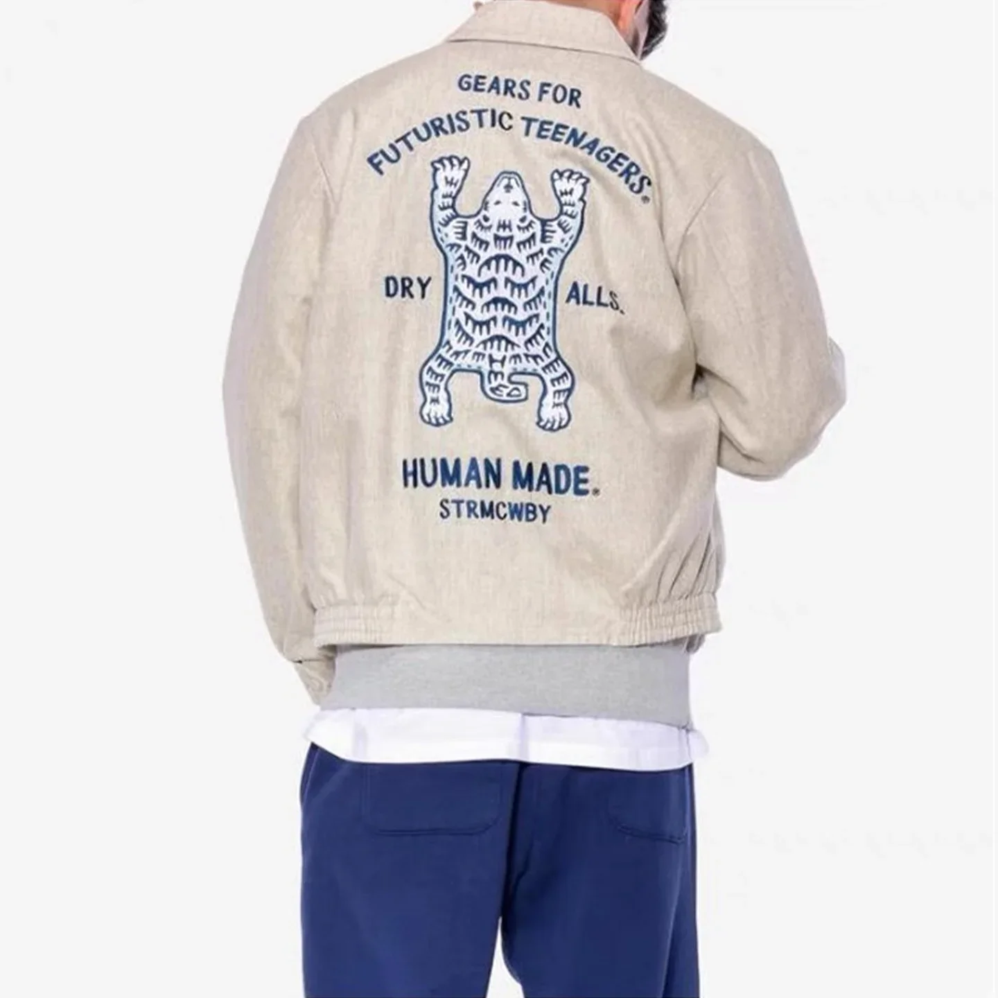HUMAN MADE Tiger embroidery casual tooling pocket jacket autumn and winter