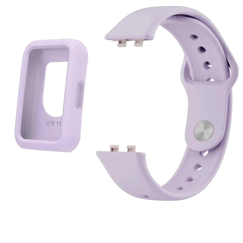 

1Set Wristband Soft Silicone Protective Skin Cover Case For Huawei Band 11 Band11 Pro Smartwatch Silicon Replacement Strap