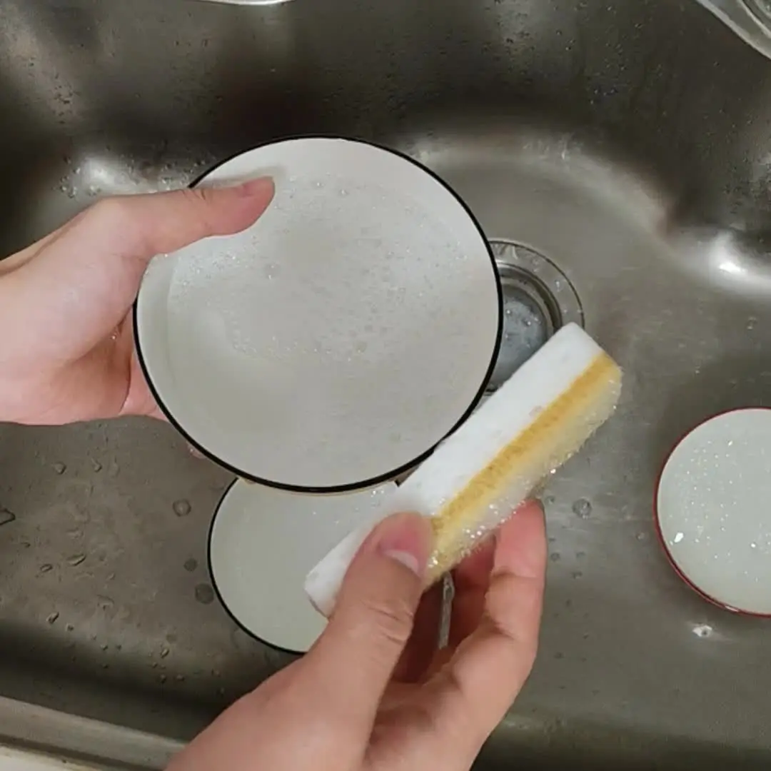 4/8 قطعة من إسفنجات التنظيف المنزلية، لمسة ناعمة ومريحة، متينة وقابلة لإعادة الاستخدام - أجهزة غسيل المطبخ لأدوات المطبخ لغسل الأطباق