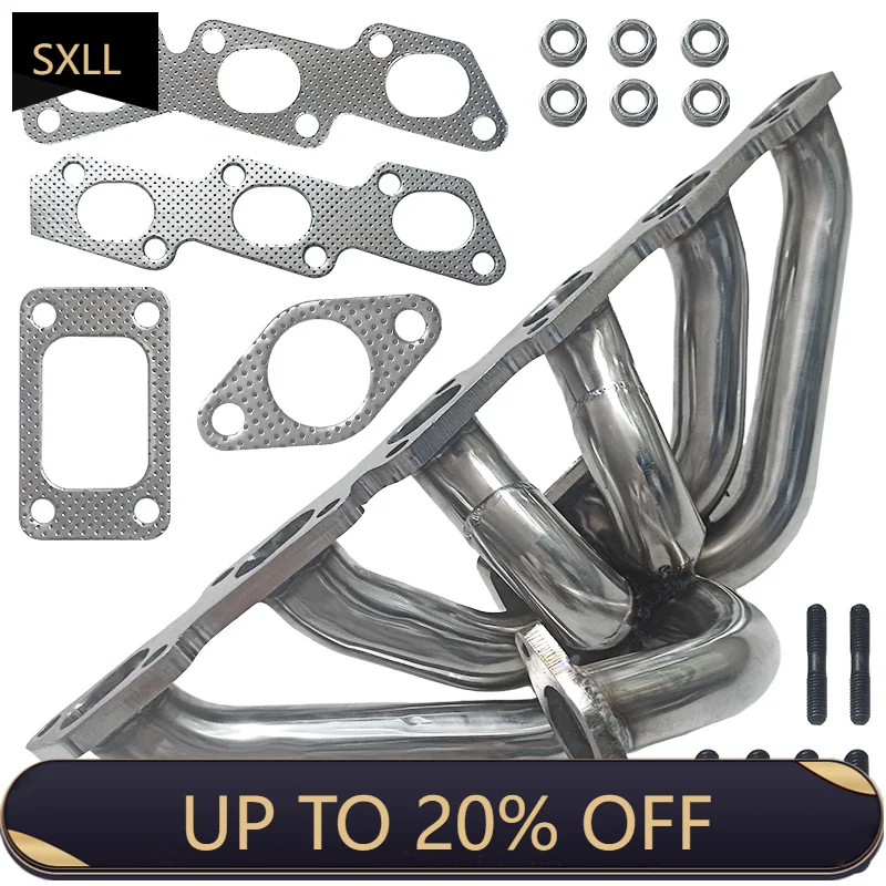 

SXLL Skyline R32 R33 89-98 RB25DE/RB25DET Stainless Steel T3 Exhaust Manifold