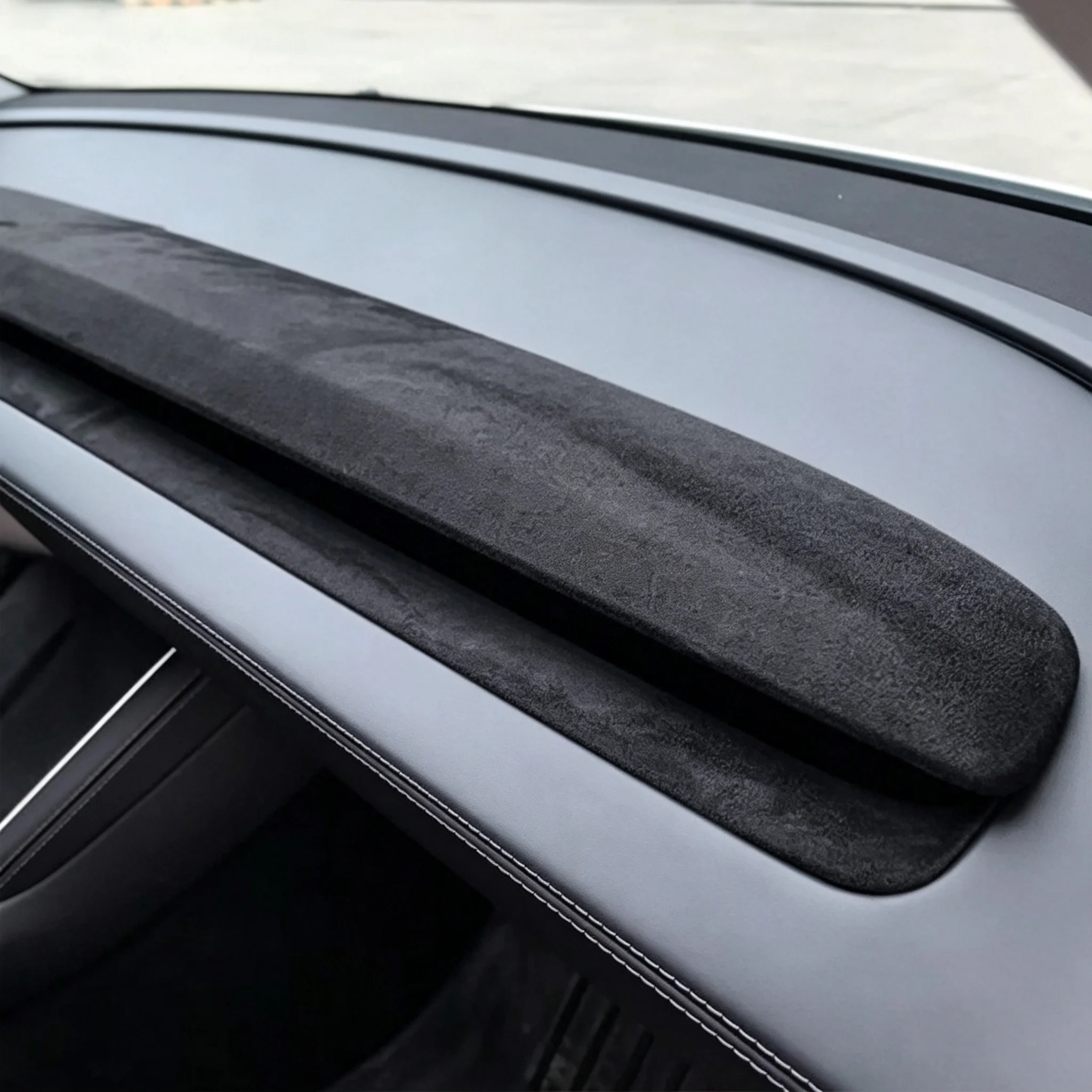 4-teiliger Armaturenbrett-Dekorrahmen für Tesla Model 3 Highland /Y Juniper/YL/YS Luftauslass Original Passform Abdeckung Innenzubehör – Detail 17