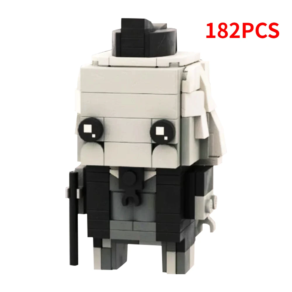 Movie Cartoon Character Mysterious Doctor Building Blocks MOC-137690 First Doctor Square Head Figures Model Puzzle Kids Toy Gift