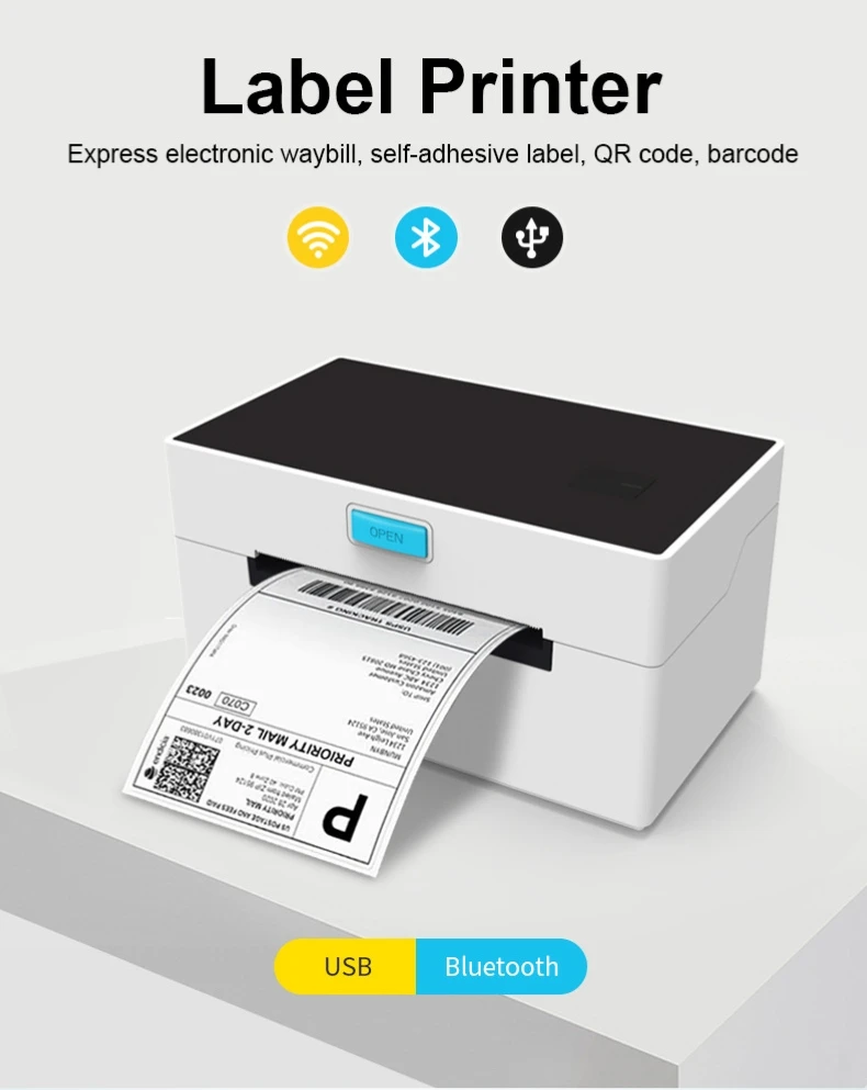 

Bluetooth Thermal Label Printer Thermal Sticker Printer Wireless Bluetooth Inkless Android IOS