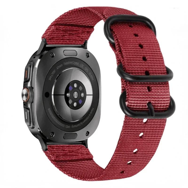 حزام نايلون لساعة سامسونج جالاكسي 2025 الترا 47 ملم سوار بديل مريح معصمه ساعة جالاكسي 8-7 الترا 47 ملم حزام #5