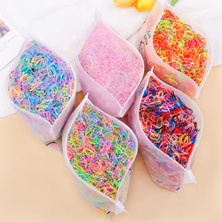 500/2000 Stück Mädchen Haarschmuck Geschenk Gummiband elastische Haar bänder Stirnband Kinder Pferdes chwanz Halter Bänder Kinder Ornamente