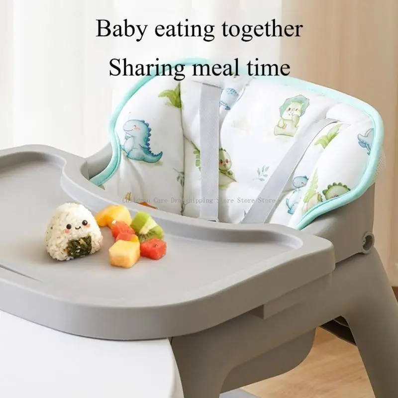 وسادة كرسي تغذية الأطفال سهلة الاستخدام، وسادة مقعد قطنية، طباعة جميلة لدعم لفترة طويلة وراحة يومية #4