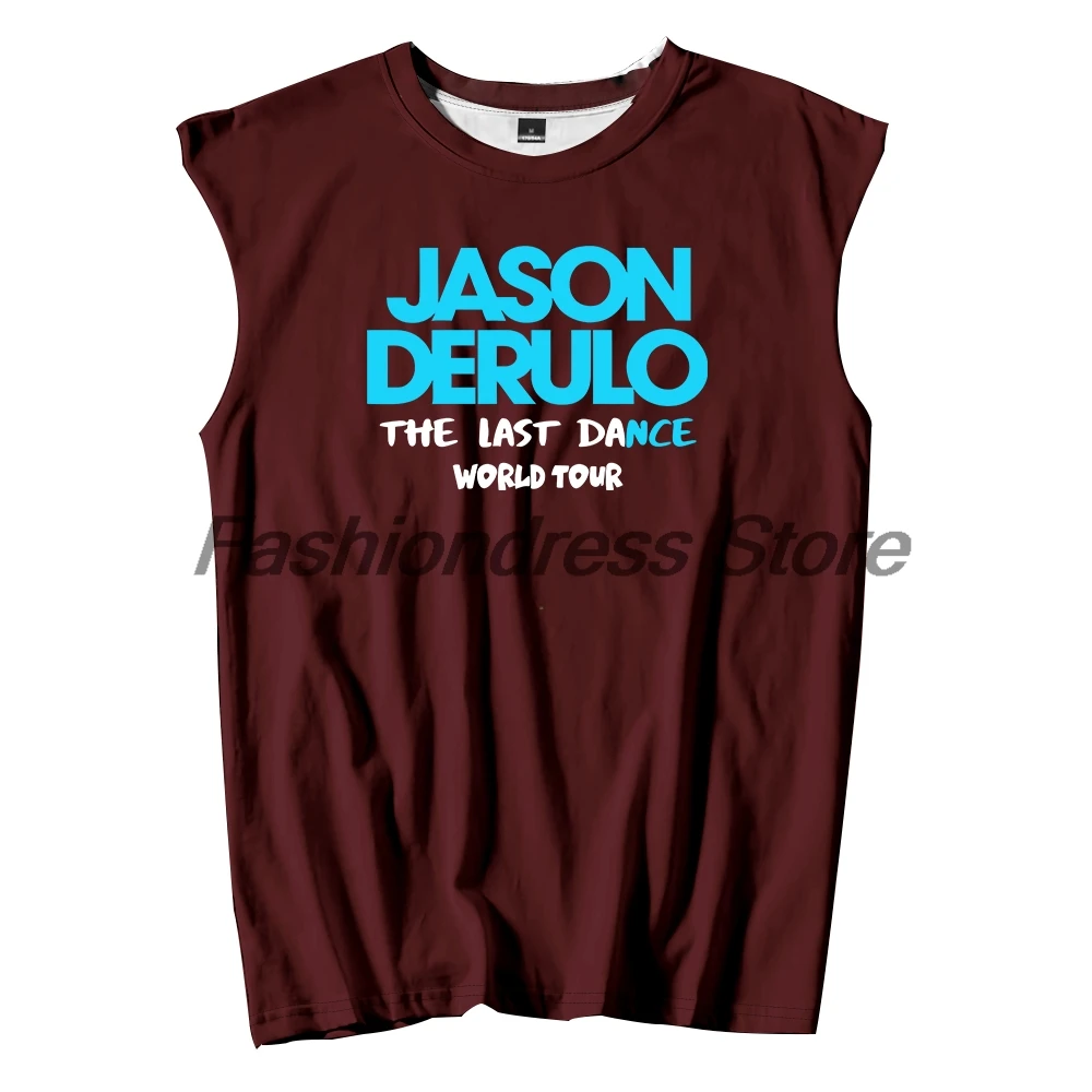 Jason Derulo Last Dance World Tour 2026 Tank Tops Unisex Sleeveless Vest Women Men Outdoor Streetwear Tops