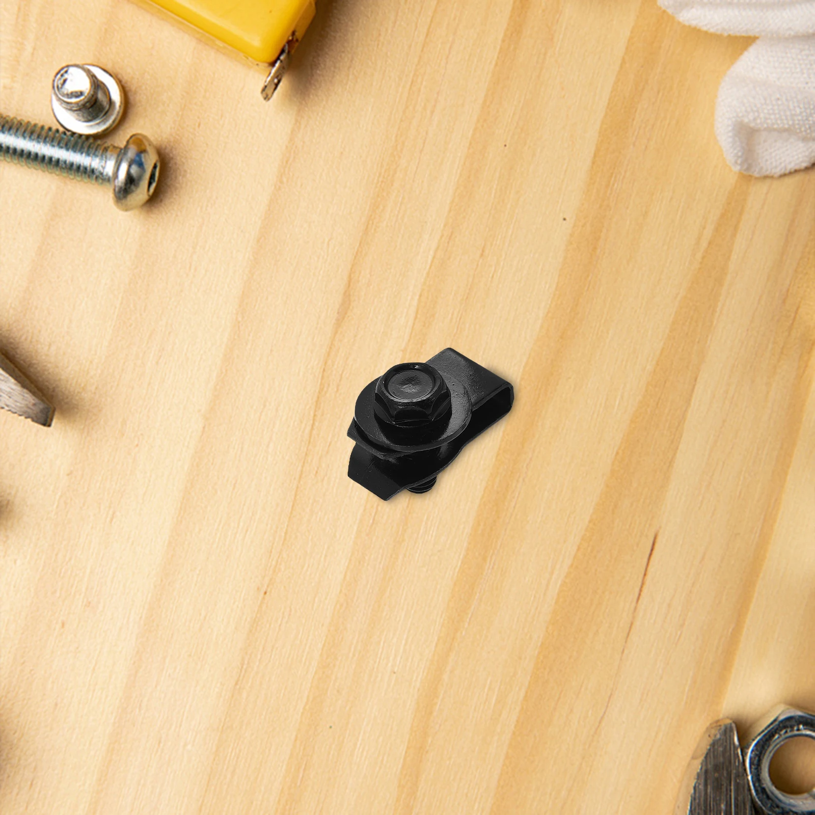 

1 Set U Nut Clips Car Fastener Set U Clips Bolts Engine Undercover Screws Automotive Mounting Hardware Sturdy Metal Hood Pins