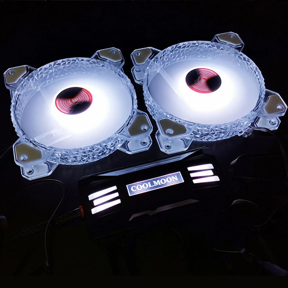 คอนโทรลเลอร์พัดลมระบายความร้อน COOLMOON 4 พิน PWM 5V 3 พิน ARGB สำหรับเคสคอมพิวเตอร์