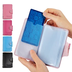 24 Slots Nail Art Stamping Plate Holder Organizer PU Lether nail Stamping Template Storage Bag Nail Plate Case nail Supplies