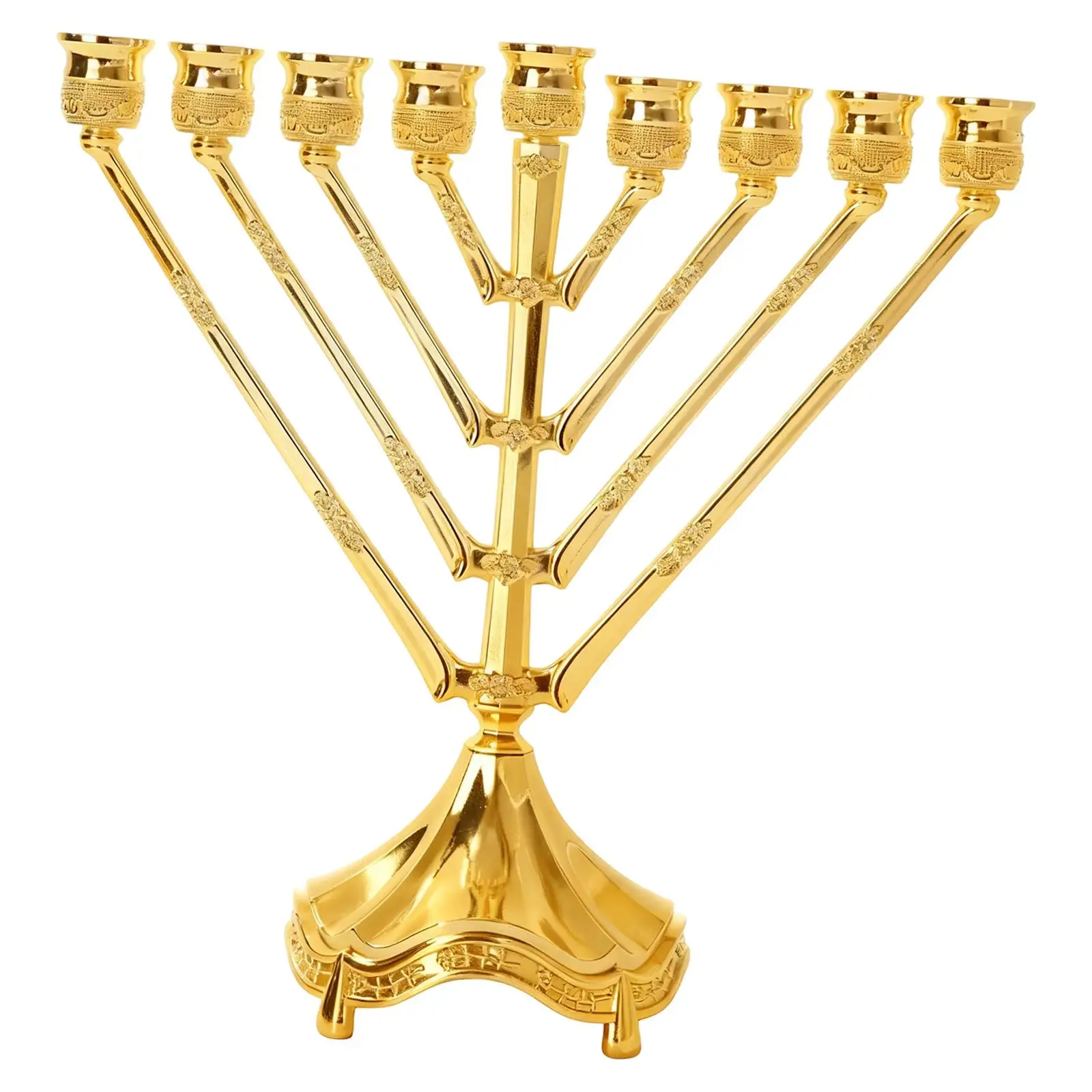 9 Branch Hanukkah Menorah Multifunctional Decorative Chanukah Decoration