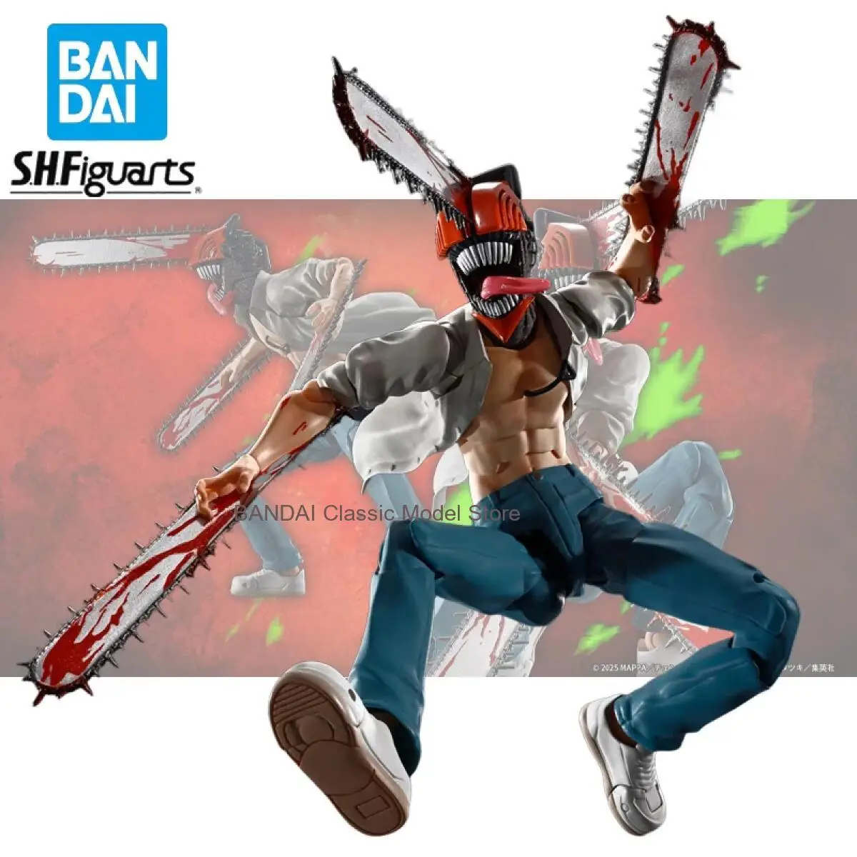 

Original Bandai S.H.Figuarts CHAINSAW MAN THE MOVIE: REZE ARC Denji Action Figure Collectible Model Doll Statuette Ornament Gift