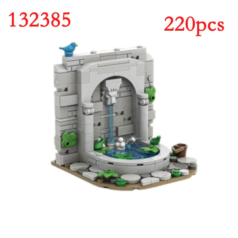 Spot MOC-136382 135500 132385 122060 etc. Medieval architecture small particle assembly building blocks educational toy model gi