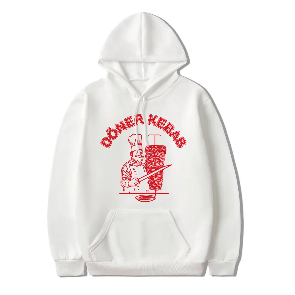 

Doner Kebab Hoodie Men's Clothing Vintage Graphic Long Sleeve Casual Oversized Sweatshirt Harajuku Streetwear Fleece Hoodies