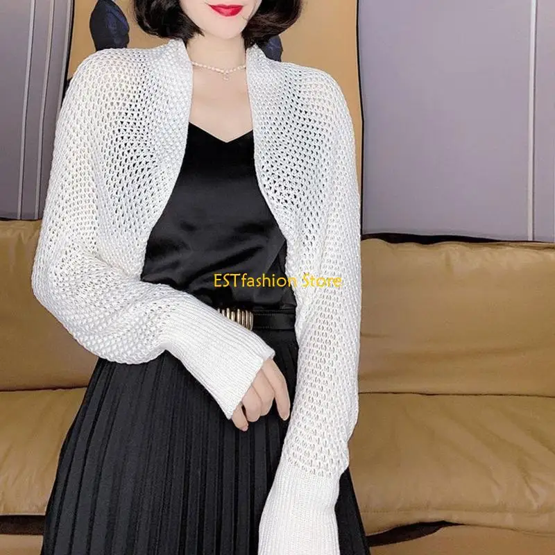 y5gc عباءات أنيقة للنساء الطقس الساخن الطقس العلوي التفاف اللون الكلاسيكي #3