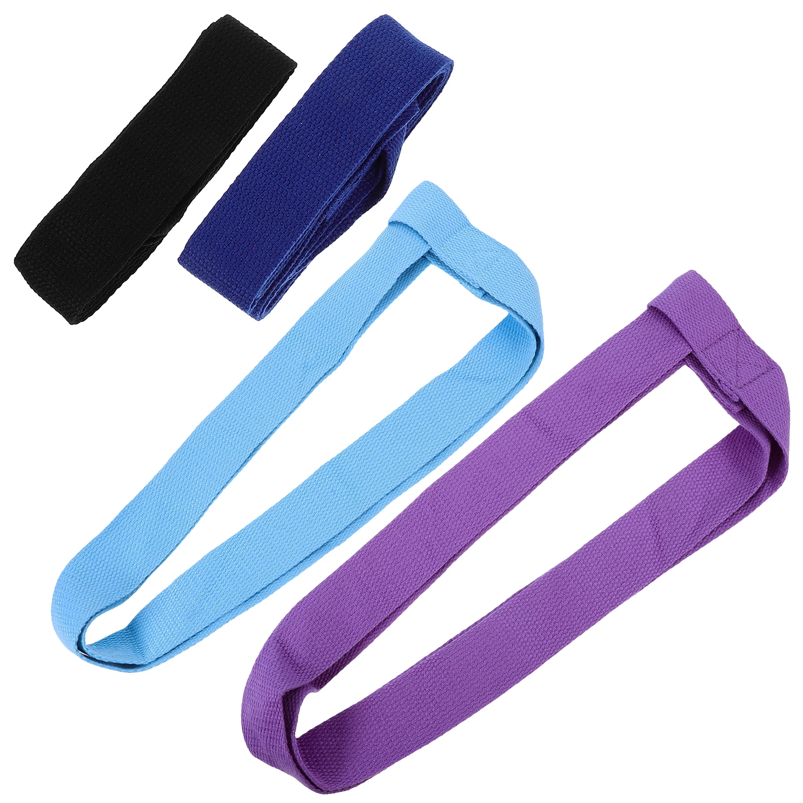 

4 Pcs Yoga Mat Strap Portable Carrying for Mats Multi function Roller Sling Adjustable Thick Hanging Belt Exercise Stretch B