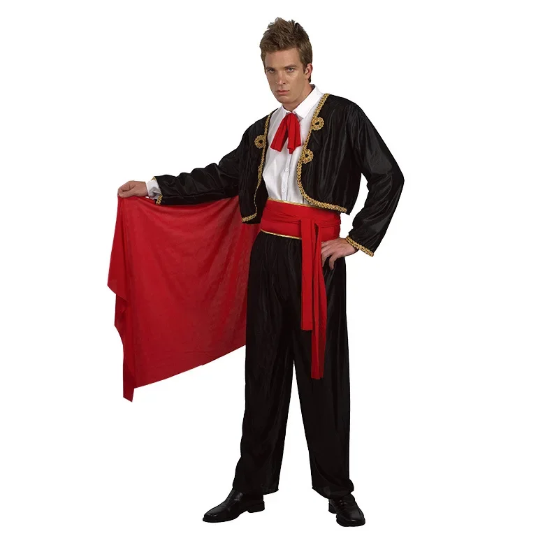 Halloween adultos hombres español Matador España torero estilo Cosplay disfraz escenario actuación disfraz mascarada fiesta ropa